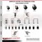 Service Caster 3.5 Inch 316SS Hard Rubber Swivel 1 Inch Expanding Stem Caster Set Brake SCC SCC-SS316EX20S3514-HRS-TLB-1-4 - alternate 2
